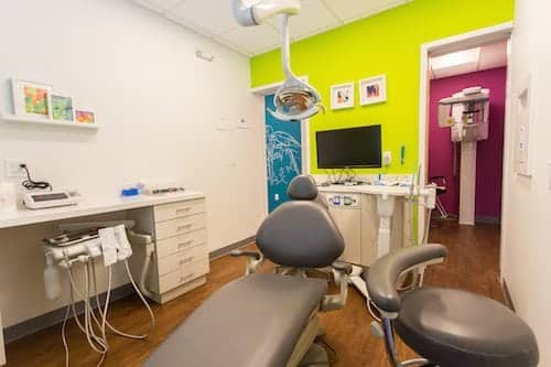 Treatment room at Montgomery Pediatric Dentistry where Dr. Ciano will do 1-year-old exams for free at our Princeton, NJ location.